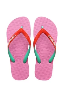 Buty dla dziewczynek - Havaianas japonki dziecięce TOP MIX LEMONADE kolor różowy - grafika 1