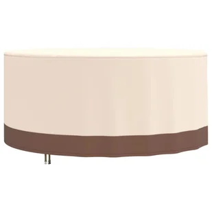 vidaXL Pokrowce na meble ogrodowe 2 szt. Ø 183x71 cm 600D tkanina Oxford - Pokrowce na meble ogrodowe - miniaturka - grafika 1