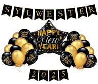 Balony i akcesoria - SYLWESTER balony dekoracje girlanda baner na NOWY ROK - miniaturka - grafika 1