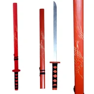 Zabawki i gry sportowe - Drewniany Miecz Rekwizyt Dla Rycerza 72 cm KATANA SAMURAJ - miniaturka - grafika 1