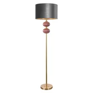 Lampy stojące - Lampa Stojąca Marita 46X174 Bordowa + Szara + Złota - miniaturka - grafika 1