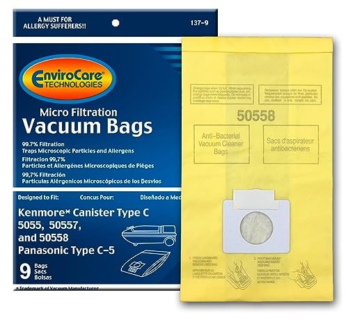 Envirocare Kenmore kanister do Mircrofiltracji worki próżniowe, 9-pak