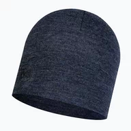 Czapki i chusty sportowe damskie - Buff Czapka Midweight Merino Wool Hat NIGHT BLUE MELANGE 118007.779.10.00 - miniaturka - grafika 1