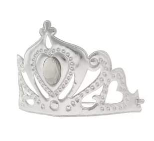 GO Tiara diadem Śnieżna królowa srebrna - 1 szt. TISKS-KA - Dodatki do strojów karnawałowych - miniaturka - grafika 1