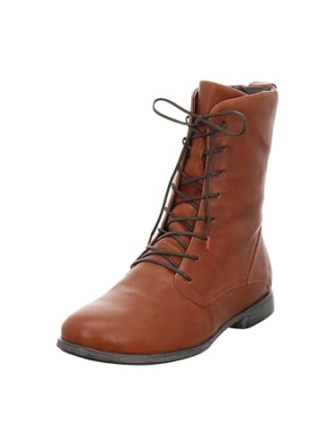 THINK! Damskie sztyblety AGRAT, Cognac 3010, 36 EU wąskie, Koniak 3010, 36 EU Schmal