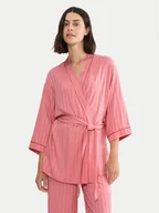 Szlafroki damskie - Triumph Szlafrok Amourette Jacquard 10227267 Różowy Regular Fit - miniaturka - grafika 1