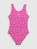 Stroje kąpielowe dla dziewczynek - 4F Kostium kąpielowy jednoczęściowy dziewczęcy - multikolor 122/128 (6-8 lat) - miniaturka - grafika 1