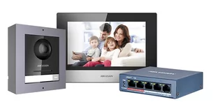 HIKVISION Zestaw wideodomofonu IP DS-KIS602 Hikvision DS-KIS602 - Wideodomofony - miniaturka - grafika 2