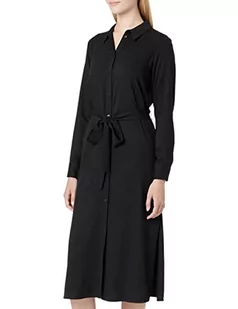 Vila Damska sukienka Vimorose L/S Long Su-Noos, czarny, 40 - Sukienki - miniaturka - grafika 1