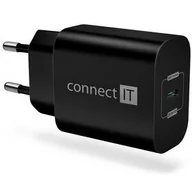 Ładowarki do telefonów - Ładowarka sieciowa Connect IT Voyager2, 1× USB-C, 25W PD (CWC-2070-BK) Czarna - miniaturka - grafika 1