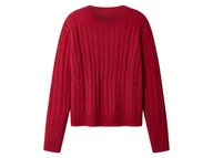 Swetry damskie - esmara® Sweter damski (Czerwony, XS (32/34)) - miniaturka - grafika 1