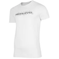 Koszulki męskie - 4F T-shirt z nadrukiem "HighLevel" biały męski 100% Bawełna 3XL - miniaturka - grafika 1