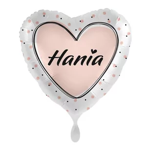 Balon imienny foliowy Hania serce pakowany 43 cm - Balony i akcesoria - miniaturka - grafika 1