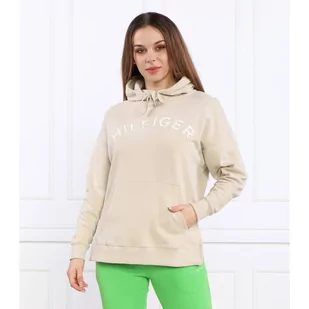 Tommy Hilfiger Bluza RLX HILFIGER VARSITY EMB HOODIE | Relaxed fit - Bluzy damskie - miniaturka - grafika 1