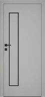 Drzwi wewnętrzne - Dre Drzwi Wewnętrzne Pełne Deco 40 Okleina Jasna Szara Mat - miniaturka - grafika 1