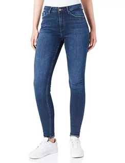 Spodnie damskie - ONLY Damskie spodnie jeansowe skinny, niebieski (Dark Blue Denim), XL / 32L - grafika 1