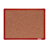 Tablice i flipcharty - boardOK Tablica korkowa boardOK, 60 x 45 cm, czerwona aluminiowa rama VOK060045-3300 - miniaturka - grafika 1