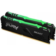Pamięci RAM - Kingston FURY 16GB 2x8GB 3200MHz CL16 Beast RGBKF432C16BBAK2/16 - miniaturka - grafika 1