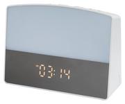 Akcesoria do oświetlenia - Lampa stołowa nocna zegar z budzikiem LED 5W EVITA 2972 Rabalux - miniaturka - grafika 1