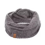 Apaszki i szaliki męskie - Męski zimowy komin brodrene k3 jasnoszara mulina - miniaturka - grafika 1