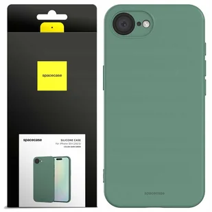 Spacecase Etui Silicone Case 3.0 iPhone 16E dark green - Etui i futerały do telefonów - miniaturka - grafika 1