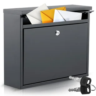 Skrzynka na listy pocztowa na bramę ogrodzenie czarna stalowa HM-860 Humberg - Skrzynki na listy Skrzynka na listy pocztowa na bramę ogrodzenie czarna stalowa HM-860 Humberg - Skrzynki na listy - miniaturka - grafika 1