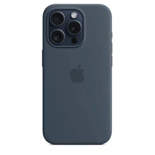 Apple Silikonowe etui z MagSafe do iPhone 15 Pro Sztormowy błękit MT1D3ZM/A - Etui i futerały do telefonów - miniaturka - grafika 1