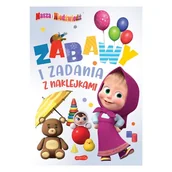 Książki o muzyce - HarperKids Masza I Niedźwiedź Książka Książeczka Dla Dzieci Zabawy I Zadania Z Naklejkami - miniaturka - grafika 1