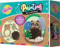 Zabawki kreatywne - Figurka pompon miś - - miniaturka - grafika 1