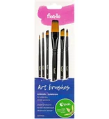 Pędzle - Pędzle artystyczne nylonowe 6szt - miniaturka - grafika 1