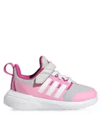 Buty dla dziewczynek - adidas Buty Fortarun 2.0 Cloudfoam Sport Running Elastic Lace Top Strap Shoes HR0281 Szary - miniaturka - grafika 1