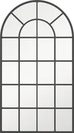 Lustra - HOMCOM Lustro ścienne Lustro do szafy 110 x 62 cm Lustro do przedpokoju z metalową ramą Lustro wiszące Lustro do salonu Lustro do sypialni Czarne - miniaturka - grafika 1
