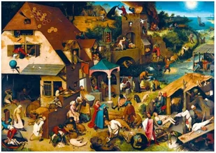Bluebird Puzzle 1000 elementów. Przysłowia, Brueghel - Puzzle - miniaturka - grafika 2