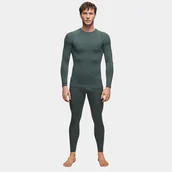 Pozostała odzież narciarska - Bielizna męska Alpinus termoaktywna Idre Set zielona M - miniaturka - grafika 1