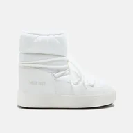 Śniegowce damskie - MOON BOOT LTRACK LOW WHITE NYLON BOOTS 80D2450080A001 - miniaturka - grafika 1