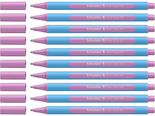 Schneider 152228 Slider Edge Pastelowe długopisy XB (trójkątne długopisy o szerokości kreski XB) 10 sztuk liliowy - Długopisy - miniaturka - grafika 1