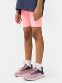 Spodenki damskie - 4F Szorty sportowe 4FJWSS24TTIGF134 Pomarańczowy Slim Fit - miniaturka - grafika 1