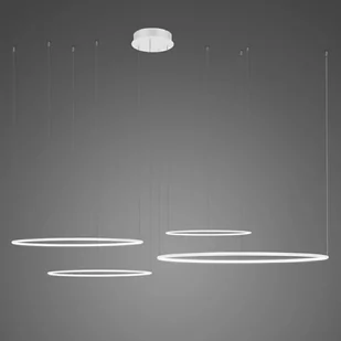 Altavola Design Ledowe Okręgi lampa wisząca 106W biała LA084/CO4_100_in_3k_white - Lampy sufitowe - miniaturka - grafika 1