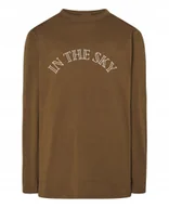 Koszulki męskie - Longsleeve męski nadruk napis In the SKY w Niebie r.XS - miniaturka - grafika 1
