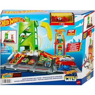 Hot Wheels City Superstacja ładowania samochodów - Samochody i pojazdy dla dzieci - miniaturka - grafika 1