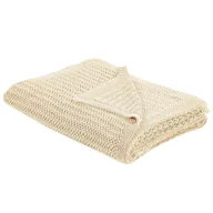 Narzuty - BELIANI Narzuta na łóżko beżowa bawełna 150 x 200 cm dekoracyjna ozdobna sypialnia - miniaturka - grafika 1