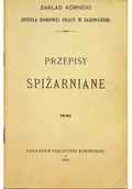 Książki kucharskie - Przepisy spiżarniane Reprint z 1914 r. - miniaturka - grafika 1