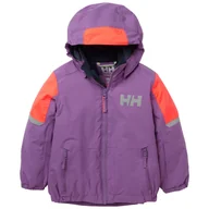 Kurtki narciarskie - Helly Hansen K Rider 2.0 Ins, kurtka narciarska, juniorska, fioletowa - miniaturka - grafika 1
