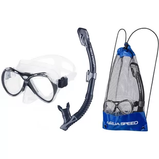 Zestaw do snorkelingu dla dorosłych Aqua Speed Manus Borneo + worek - Maski do nurkowania - miniaturka - grafika 1