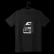 Odzież do sportów motorowych - T-shirt koszulka przód BMW E30 czarna-L - miniaturka - grafika 1