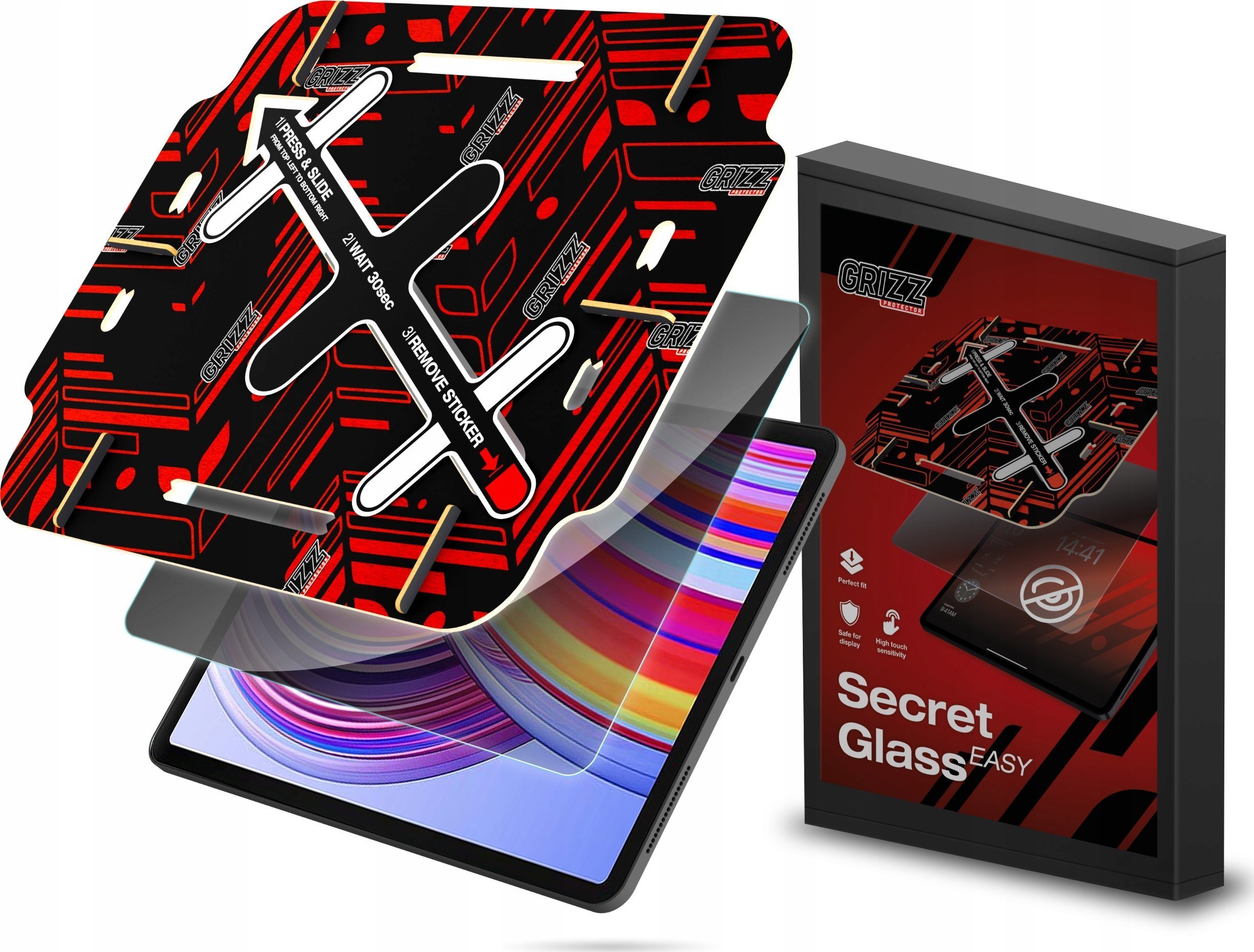 GrizzGlass Szkło prywatyzujące GrizzGlass SecretGlass Easy do Xiaomi Redmi Pad Pro