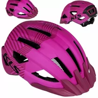 Kaski rowerowe - Kellys Kask DAZE MTB z daszkiem M/L 55-58cm różowy /pink/ K1328 - miniaturka - grafika 1