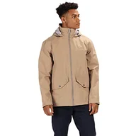 Kurtki męskie - Regatta męska kurtka Hartigan wodoodporna i wyściełana z kapturem na zewnątrz Dark Camel S - miniaturka - grafika 1