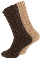 Skarpetki męskie - Wełniane skarpety męskie z alpaki 2 pary 43/46 - miniaturka - grafika 1