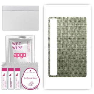 folia naklejka skórka strukturalna na TYŁ do TCL TAB 8 LE - Tkanina Lniana - apgo SKINS - Akcesoria do tabletów i e-booków - miniaturka - grafika 1